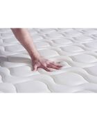 Ensemble matelas et sommier Actiflex Zen gris avec sommier gris en kit - 200x200 cm