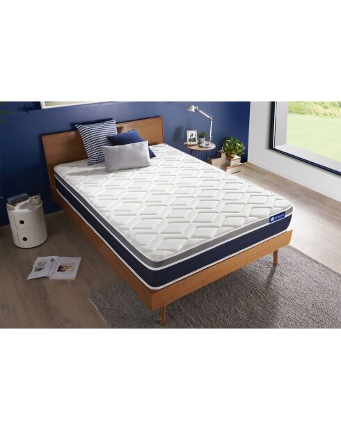 Actiflex Comfort matras met pocketvering en traagschuim wit - 140x190 cm