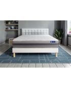 Ensemble matelas et sommier Actilatex Relax blanc avec sommier blanc en kit - 200x200 cm