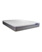 Pack lit complet Actiflex Zen blanc avec matelas, sommier blanc en kit, 2 oreillers et couette - 200x200 cm