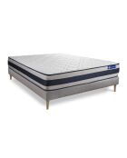 Ensemble matelas et sommier Actiflex Ergo gris avec sommier gris en kit - 180x200 cm