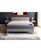 Set materasso grigio Actilatex Plus con molle a rete grigia in kit - 180x200 cm