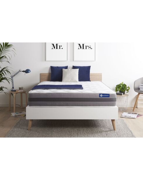 Matelas en latex et mémoire de forme Actilatex Relax blanc - 160x200 cm
