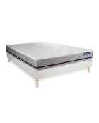 Ensemble matelas et sommier Actiflex Soft blanc avec sommier blanc en kit - 180x200 cm