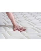 Ensemble matelas et sommier Actiflex Soft gris avec sommier gris en kit - 200x200 cm