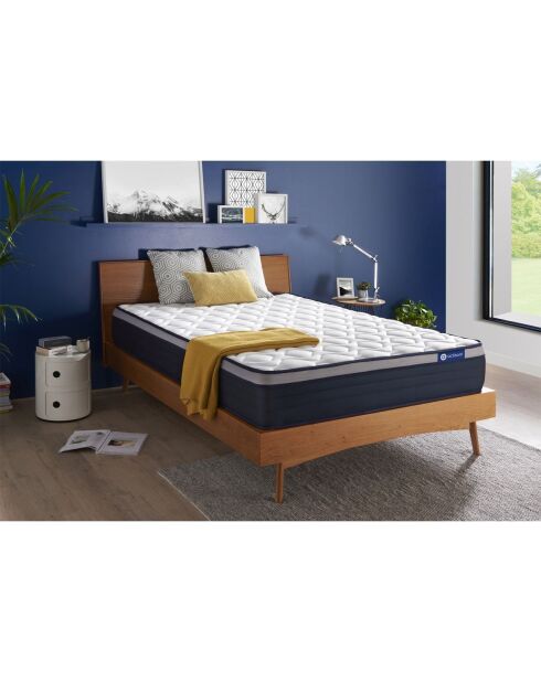 Actiflex Max matras met pocketvering en traagschuim wit - 140x190 cm
