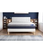 Ensemble matelas et sommier Actiflex Confort blanc avec sommier blanc en kit - 180x200 cm