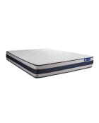 Pack lit complet Actiflex Ergo gris avec matelas, sommier gris en kit, 2 oreillers et couette - 180x200 cm