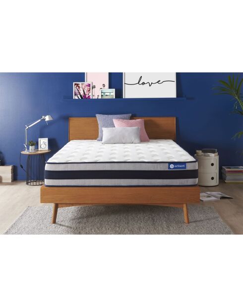Actiflex Ergo matras met pocketvering en traagschuim wit - 140x190 cm