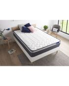Matelas en latex et mémoire de forme Actilatex Plus blanc - 200x200 cm