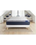Ensemble matelas et sommier Actiflex Max blanc avec sommier blanc en kit - 140x190 cm