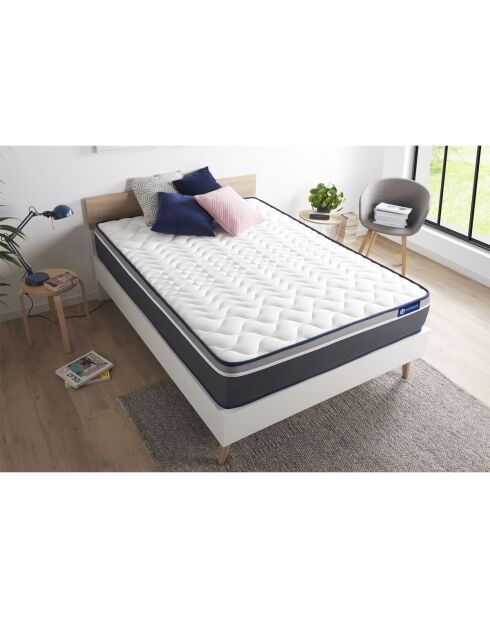 Matelas en latex et mémoire de forme Actilatex Plus blanc - 160x200 cm