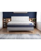 Ensemble matelas et sommier Actimemo Confort gris avec sommier gris en kit - 180x200 cm