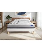 Pack lit complet Actiflex Soft blanc avec matelas, sommier blanc en kit, 2 oreillers et couette - 160x200 cm