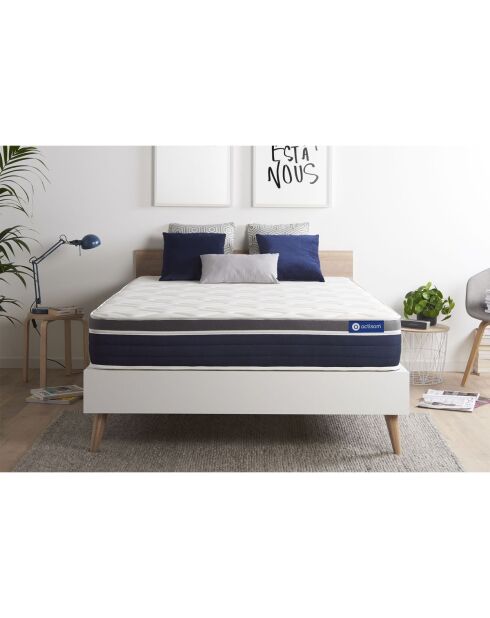 Actilatex Comfort matras van latex en traagschuim wit - 200x200 cm