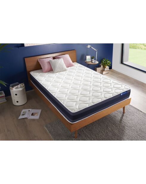 Actiflex Morpho matras met pocketvering en traagschuim wit - 160x200 cm