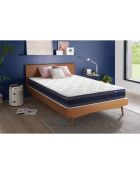 Matelas à ressorts ensachés et mémoire de forme Actiflex Morpho blanc - 180x200 cm