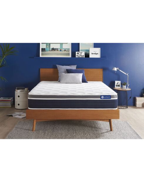 Actiflex Comfort matras met pocketvering en traagschuim wit - 160x200 cm