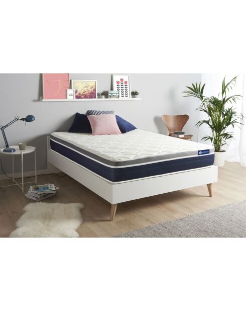 Matelas à mémoire de forme Actimemo Confort blanc - 200x200 cm