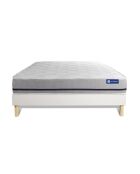 Ensemble matelas et sommier Actiflex Soft blanc avec sommier blanc en kit - 160x200 cm