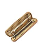 Cognac leren portemonnee - 11x20x2,5 cm