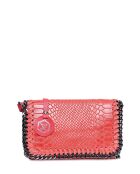 Rode leren etui - 15x22x6 cm