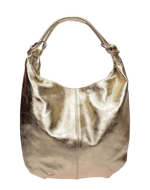 Hobo tas in goudkleurig leer - 35,5x40,5 cm