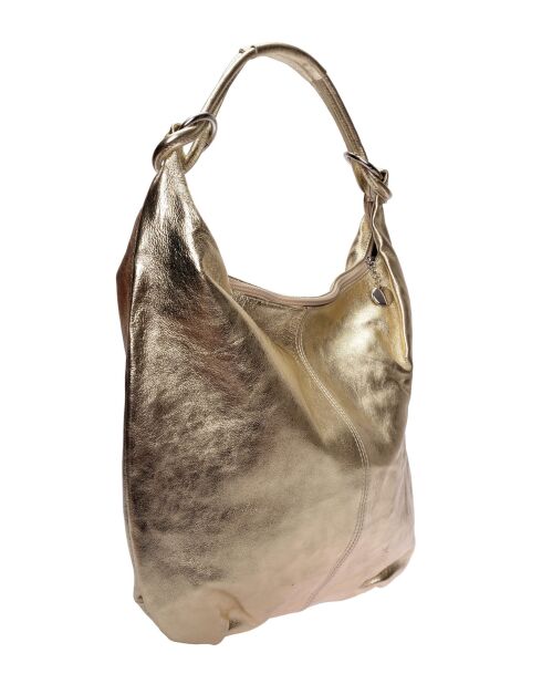 Hobo tas in goudkleurig leer - 35,5x40,5 cm