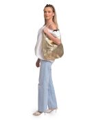 Hobo tas in goudkleurig leer - 35,5x40,5 cm
