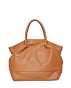 Cognac leren handtas - 31x33x20 cm