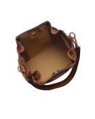 Emmertas van cognac leer - 25x24x12,5 cm