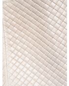 Beige leren draagtas - 35x46x16 cm