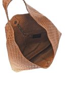 Cognac leren draagtas - 35x46x16 cm