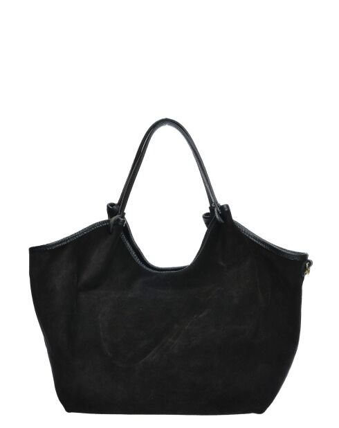 Hobo tas in zwart suède - 29x42x11 cm