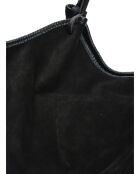 Hobo tas in zwart suède - 29x42x11 cm