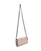 Taupe leren etui - 15x22x6 cm