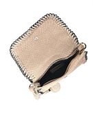 Taupe leren etui - 15x22x6 cm