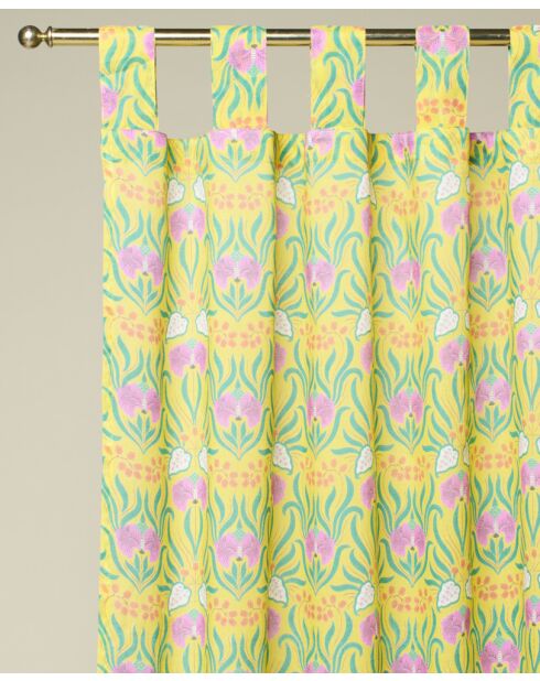 Rideau en coton Muguet jaune - 260 x 110 cm