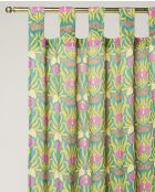 Rideau en coton Muguet bleu bayou - 260 x 110 cm