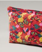 Trousse de toilette en coton Holy argile rouge - 33 x 19 x 13 cm