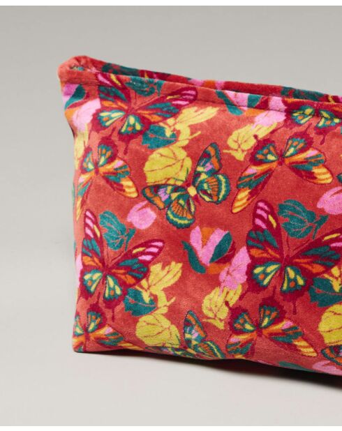 Trousse de toilette en coton Holy argile rouge - 33 x 19 x 13 cm