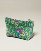 Trousse de toilette en coton Allegria verte - 33 x 19 x 13 cm