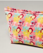 Trousse de toilette en coton Mackintosh corail - 33 x 19 x 13 cm