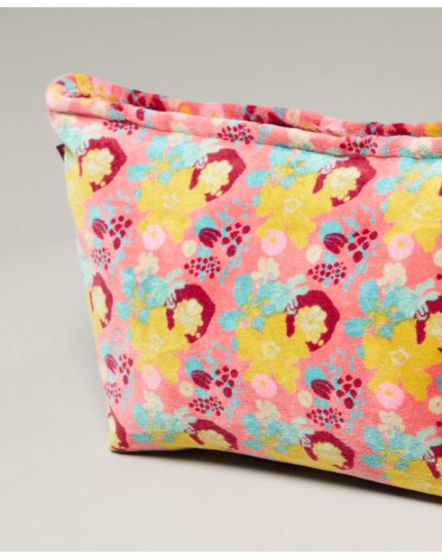 Trousse de toilette en coton Mackintosh corail - 33 x 19 x 13 cm