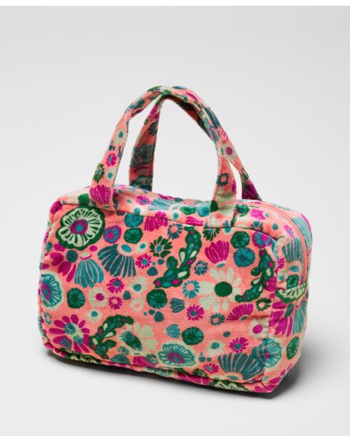 Sac en coton Molly corail - 25 x 16 x 9 cm