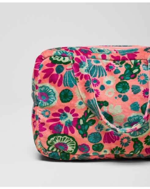 Sac en coton Molly corail - 25 x 16 x 9 cm