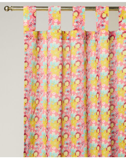 Rideau en coton Mackintosh corail - 260 x 110 cm