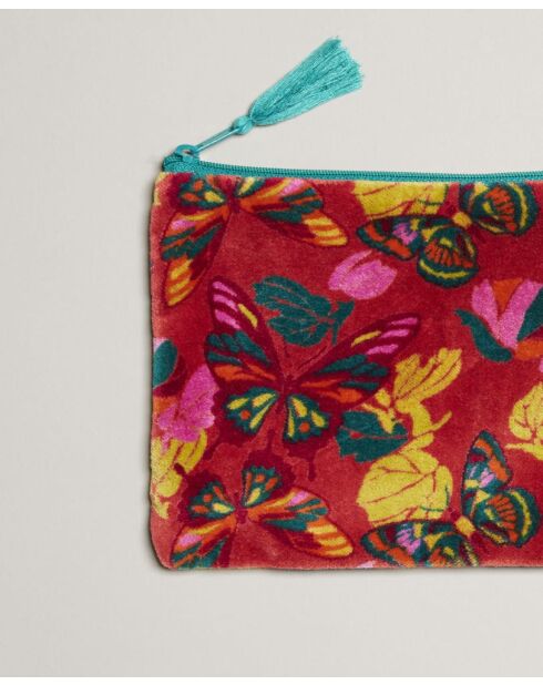 Pochette en coton Holy argile rouge - 21 x 24 cm