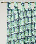 Rideau en coton Split marine - 260 x 110 cm