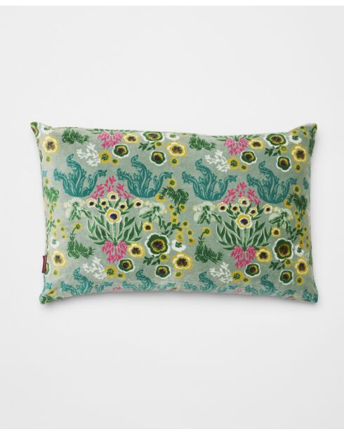 Kissen Dundee Sage aus Baumwolle, 55 x 35 cm